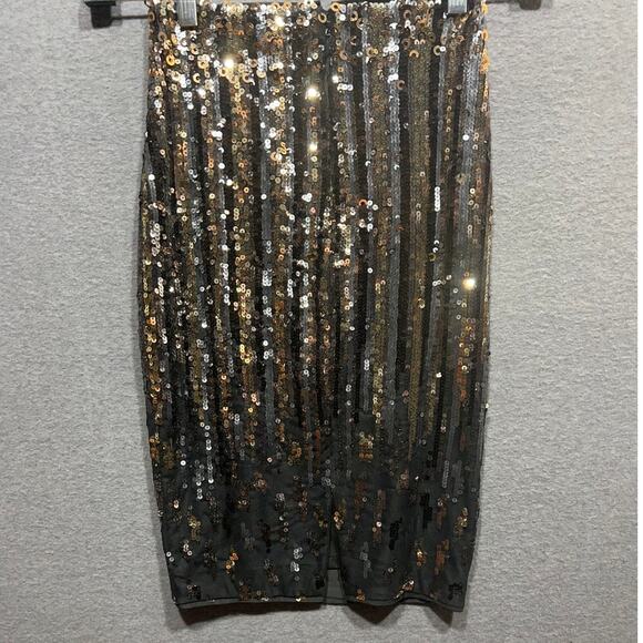 Marciano Womens Sequined Evening Cocktail Party Black 2 Piece Skirt Set Size XS - Picture 8 of 16